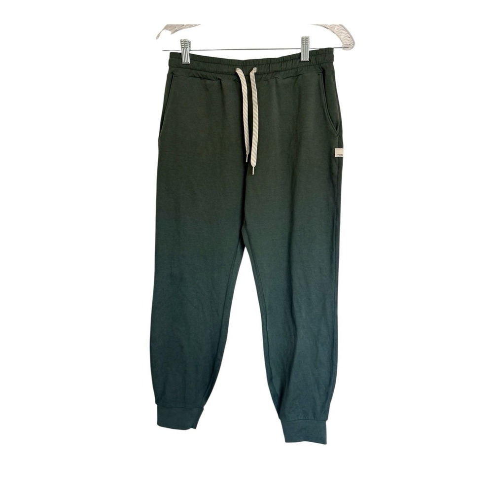 Vuori Performance Jogger Pants Green Drawstring Tapered Knit XS